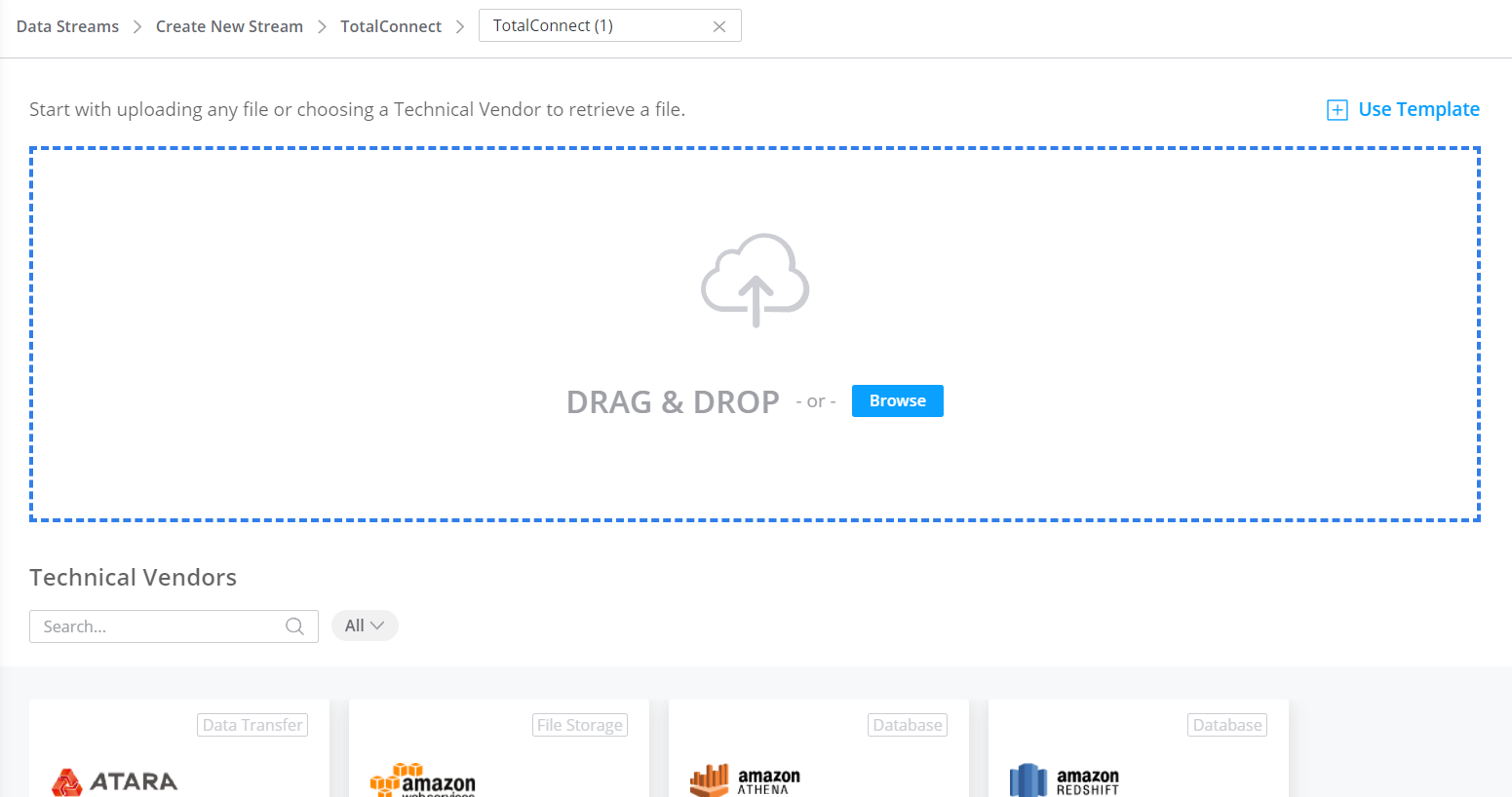 Total Connect drag and drop features